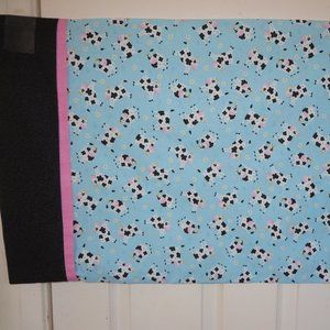 Custom Pillowcase - Cows on blue